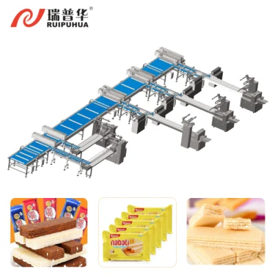  Wafer Waffle Biscuits Autoamtic Flow Wrapping Pillow Horizontal Package Machine