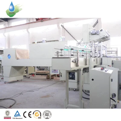 Automatic PE Shrink Film Packing Machine Drink Water Beverage Juice Condiment Food Packaging Equipment Sleeve Wrapping Machinery
