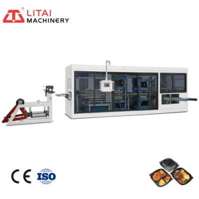  New Upgrade Food Grade Pizza Food Plastic Box Packaging Box Making Machine with Fully Automatic