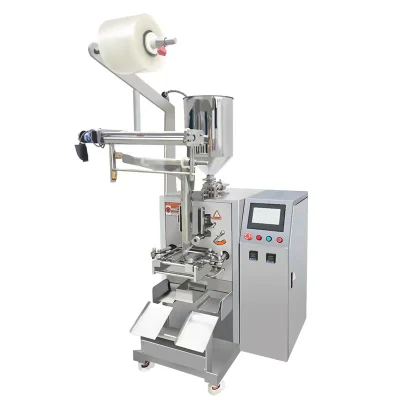  Automatic Small Pouch Ketchup Liquid Oil Honey Seasoning Spice Tomato Sauce Peanut Butter Paste Food Packaging Salt Granule Stick Sachet Packing Machine1