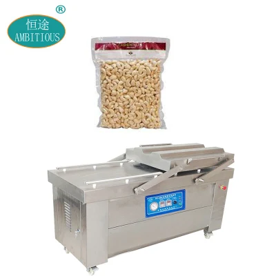  Commercial Dry Fresh Fish Meat Nut Peanut Powder Dates Double Chamber Vacuum Packing Machine