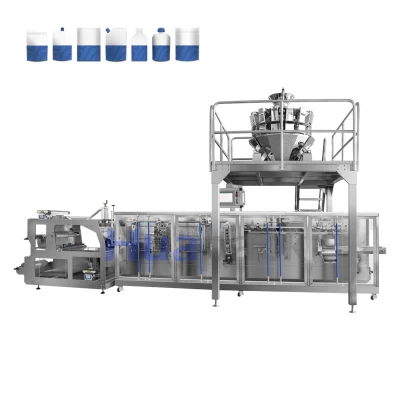 Multi-Function Horizontal Automatic Food Snack Ziplock Zipper Doypack Stand up Pouch Granules Bag Form Fill Seal Filling Sealing Packing Packaging Machine