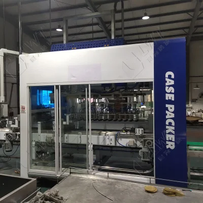 Leadworld Packaging Machinery Prepared Foods Ready to Eat Meals Beverage Milk Automatic Case Carton Packer Line
