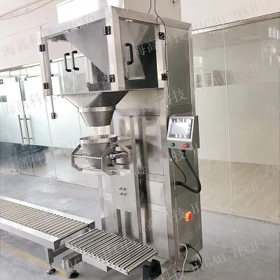 Factory Semi Automatic Salt 5 Kg 10kg 25kg Rice Fertilizer Packing Machine Price