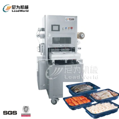 Automatic Retail Chicken Modified Atmosphere Packaging Map Tray Sealing Vacuum Nitrogen Injection Gas Flushing Packing Machine