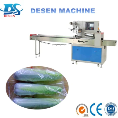 High Quality Automatic Wrapping Machine for Leafy Vegetable Lettuce Fruit