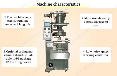 Coffee Beans Cashew Nut Peanut Beef Jerky Walnut Popcorn Filling Sealing Granule Packaging Packing Machine