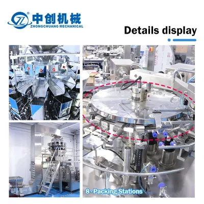 Custom Automatic Rotary Doypack Premade Stand up Pouch Bag 1kg Bag and Ready 5 Kg Meal Rice Packing Machine