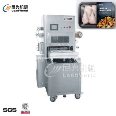 Automatic Ready Meal Packing Machine Vacuum Plastic Tray Sealing Machine for Food