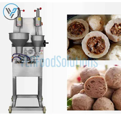  Stuffed Fish/Pork/Mutton/Beef Meatball Making Forming Machine with Diameter 28mm-36mm