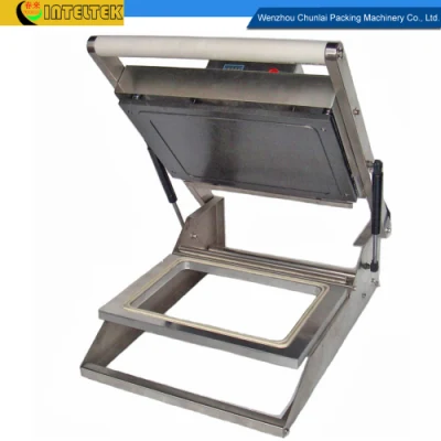  Fast Food Ready Meal Tofu Box Sandwich Food Vegetable Packing HS-300 Manual Plastic Container Heat Sealer Tray Sealing Machine
