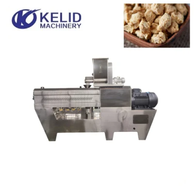  Vegetarian Soya Protein Chunks Protein Extruder Artificial Meat Processing Line