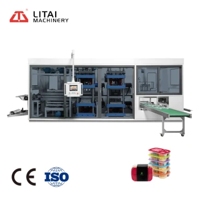 Supply Food Grade Fruit Serve Motor Food Packaging Tray Sandwiches Tray Sealing Thermoforming Making Machine