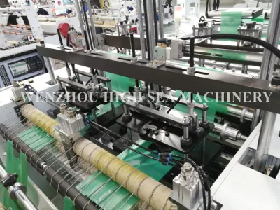 Plastic Disposable Environmental T-Shirt Bag Free Safety Storage Wrapping Bags Food Grocery Fruits Vegetables Bread Trash Bag on a Roll Making Machine