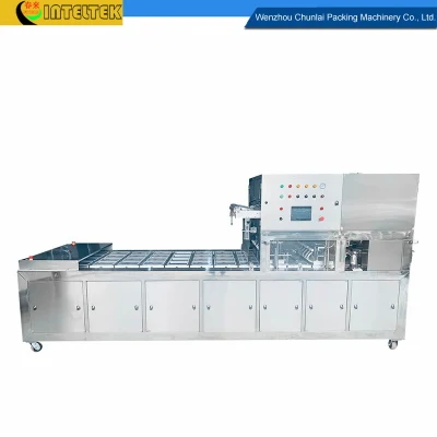  Ready Meals Container Packing Cooked Rice Packaging Fast Food Tray Pack Automatic Lunch Box Sealing Machine