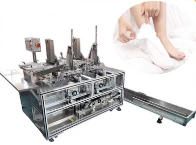 Cosmetic Skin Care Beauty Hand Mask Gloves Folding Packaging Machine