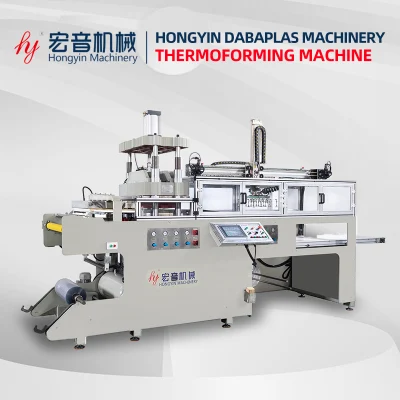 BOPS Thermoformer/ Plastic Lid Thermoforming Machine for PS/Pet/PVC Film