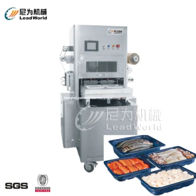 Automatic Retails Fresh Chicken Fish Seafood Vegetable Fruit Modified Atmosphere Packaging Machinery