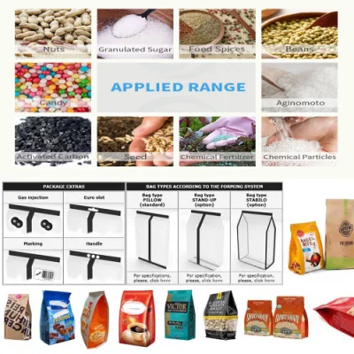 Auto Dry Food Weighing Packing Line Dry Fruits Packing Machine Dried Mango Packaging Machine Dry Fish Seaweed Packing Machine