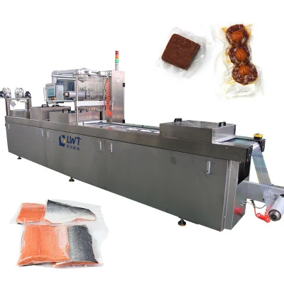  Custom Automatic Food Packing Caviar Cheese Thermoform Vacuum Packaging Machine