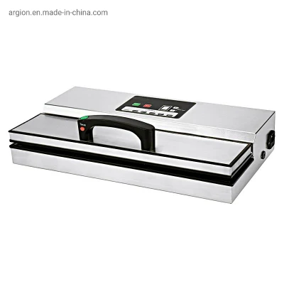 Commercial 400mm Seal Width Suction Food Vacuum Packing Machine with Water Tank