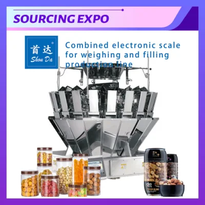 Automatic Granule Weighing Filling Machine for Oats Cereal Assorted Candy Raisins Dried Fruit