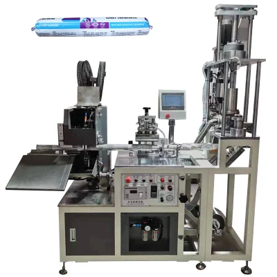  Automatic Soft Bag Film Foil Sausage Type Silicone Sealant Adhesive Filling Packing Sealing Machine