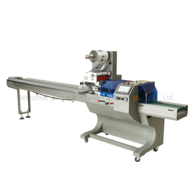  Seafood Frozen Shrimp Fishes Vegetable Automatic Horizotnal Pillow Type Flow Pack Food Packaging Packing Wrapping Sealing Machine