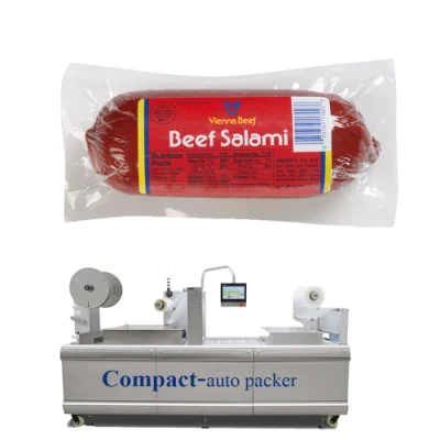 Less Than 4m Food Fill Seal Vacuum Thermoform Packing Machine, Save Space Save Cost