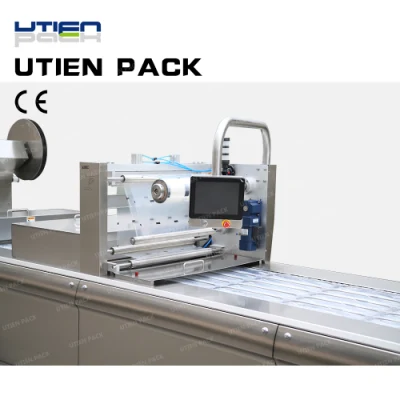 Cheddar Cheese Thermoforming Packaging Machine Dzl-420r Food Vacuum Packing Machinery