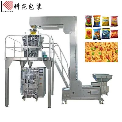  Automatic Fried Food Pouch Continuous Bagging Machine Bag Packaging Packing Machine