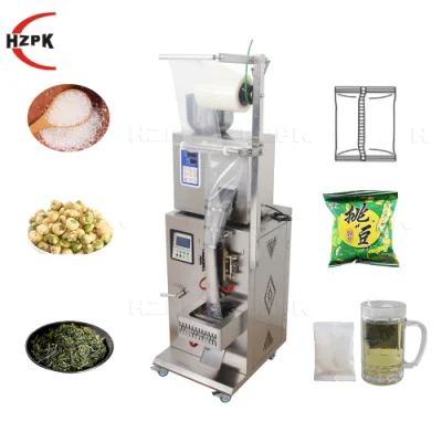  Hzpk Vertical Automatic Small Paper Tea Bag Plastic Food Salt Granule Sachet Multi-Function Weighing and Packaging Machines for Small Business