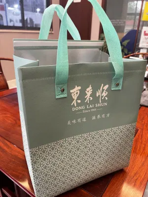 Non Woven Food Delivery Bag /Ice Cooler Bag/Takeaway Bag/Thermal Insulated Bag Making Machine with Handle Online
