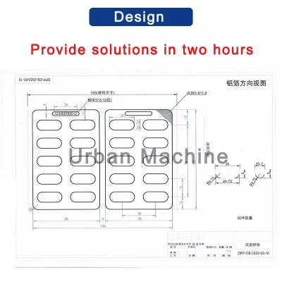 Dpp-260 Automatic Thermoforming Sealing Capsule Candy Ketchup Perfume Jam Chocolat Pill Tablet Capsule Disposable Syringe Automatic Blister Packaging Machine