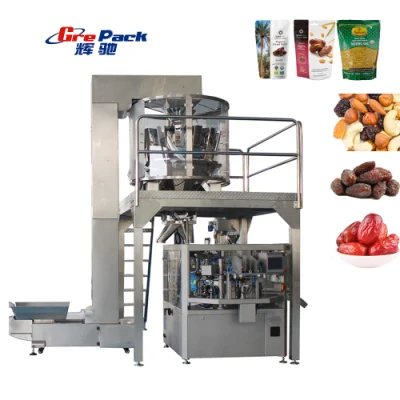  Fully Automatic Doypack Packing Machine Filling Machine Candy Candis Seeds Zipper Grain Pouch Premade Bag Packing Machine