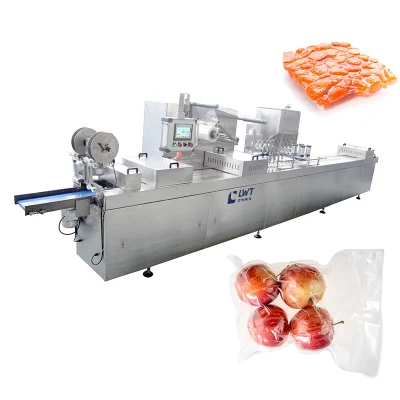  24hours Automatic Continuous Ready Meal Packing Machine Vacuum Plastic Tray Sealing Machine for Food