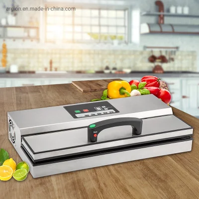 Commercial 400mm Seal Width Suction Food Vacuum Packing Machine with Water Tank