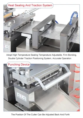 Dpp-260 Automatic Thermoforming Sealing Capsule Candy Ketchup Perfume Jam Chocolat Pill Tablet Capsule Disposable Syringe Automatic Blister Packaging Machine
