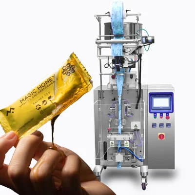  Jnv-80y Vertical 3 Side Seal Automatic Shampoo Mayonnaise Chocolate Liquid Filling Sachet Mustard Packing Machine