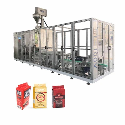 Multi-Function Automatic Brick Bag Vertical Forming Filling Sealing Vacuum Packing (Packaging) Machine for Coffee Powder, Dry Yeast, Rice, Beans, Corn Grits