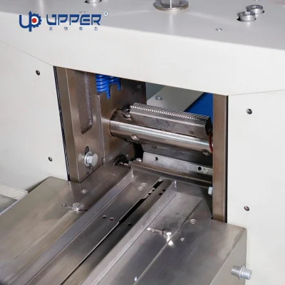 Fully Automatic Reciprocating Bread and Steamed Bread Bagging Machine with Tray for Quick-Frozen Dumplings Packaging Pillow Type Food Packaging Machine
