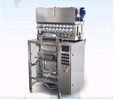  Automatic Multi Colum Efficient Honey Shampoo Shower Gel Ketchup Sachet 10-100g Bag Filling Equipment Customized Liquid Sauce Condiment Packaging Machine