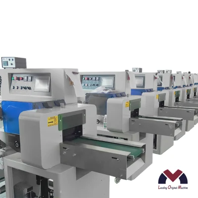 Bakery, Gummy, Candy, Cookies Horizontal Flow Pack Wrapper (HHFS) Food Industry Packing Machinery Wrapping Machine