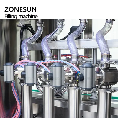 Zonesun Servo Automatic 4 Heads Gel Mayonnaise Paste Filling Machine