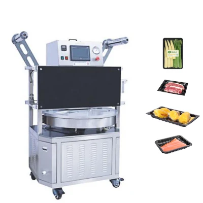  Turntable Modified Vacuum Atmosphere Sealing Machine Packaging Machine