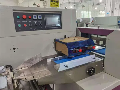 Horizontal Automatic Candy Bread Biscuit Film Cookie Chocolate Wrapping Machine