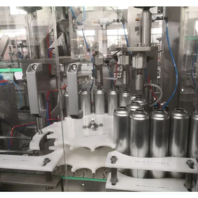 High Repurchase Rates Products Automatic Air Freshener Liquid Food Packaging Machine Aerosol Cans Spray Bottles Filling Crimping Machine