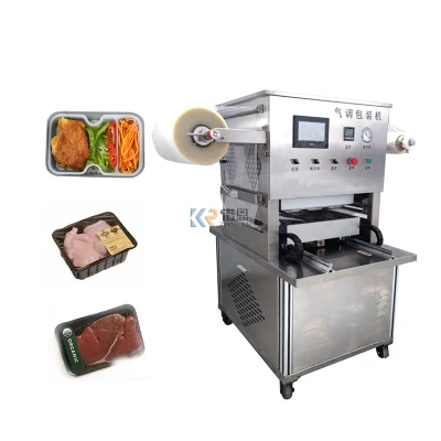  Vacuum Skin Packaging Machine Nitrogen Food Meat Tray Sealer Food Tray Sealing Machine for Dry Tofu Fruit Egg Packaging Machines