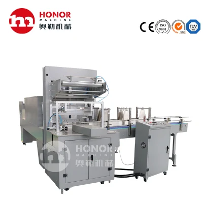 PE Film Sleeve Type Shrink Packaging Machine Shrink Wrap Wrapping Pack Packing Seal Sealing Tunnel Machine for Cosmetic Boxes and Fast Food Lunch Boxes