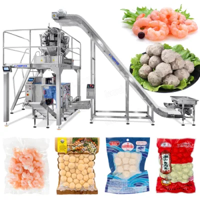  Automatic Horizontal Vacuum Doypack Premade Pouch Fish/Beef Ball Packaging Machine